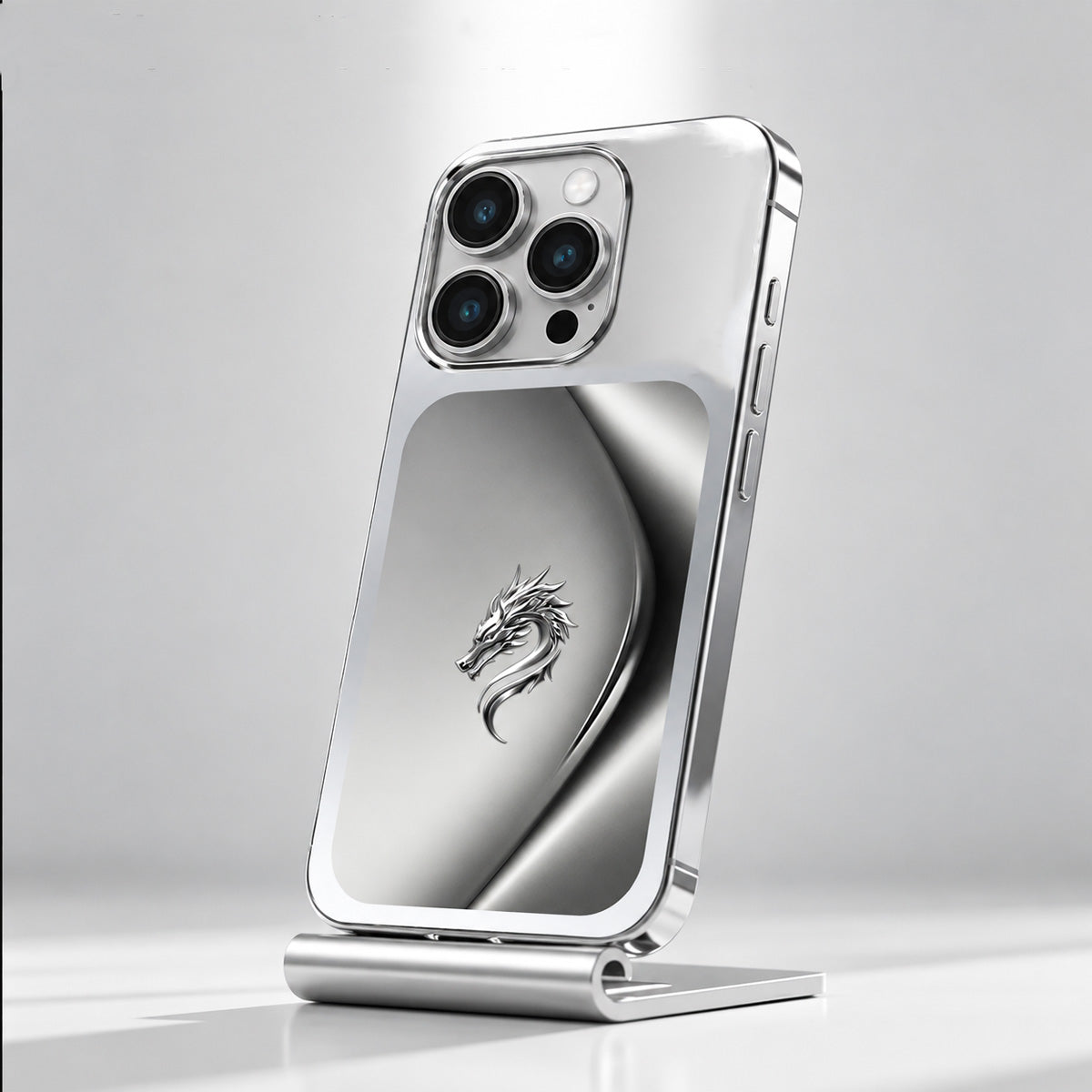 Silver Dragon Electoplating Phone Case