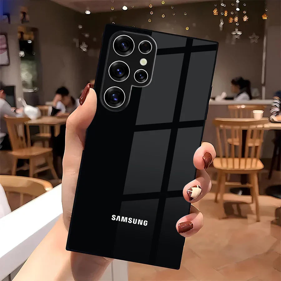 Galaxy S Series - Classic Grid Matte Black Case