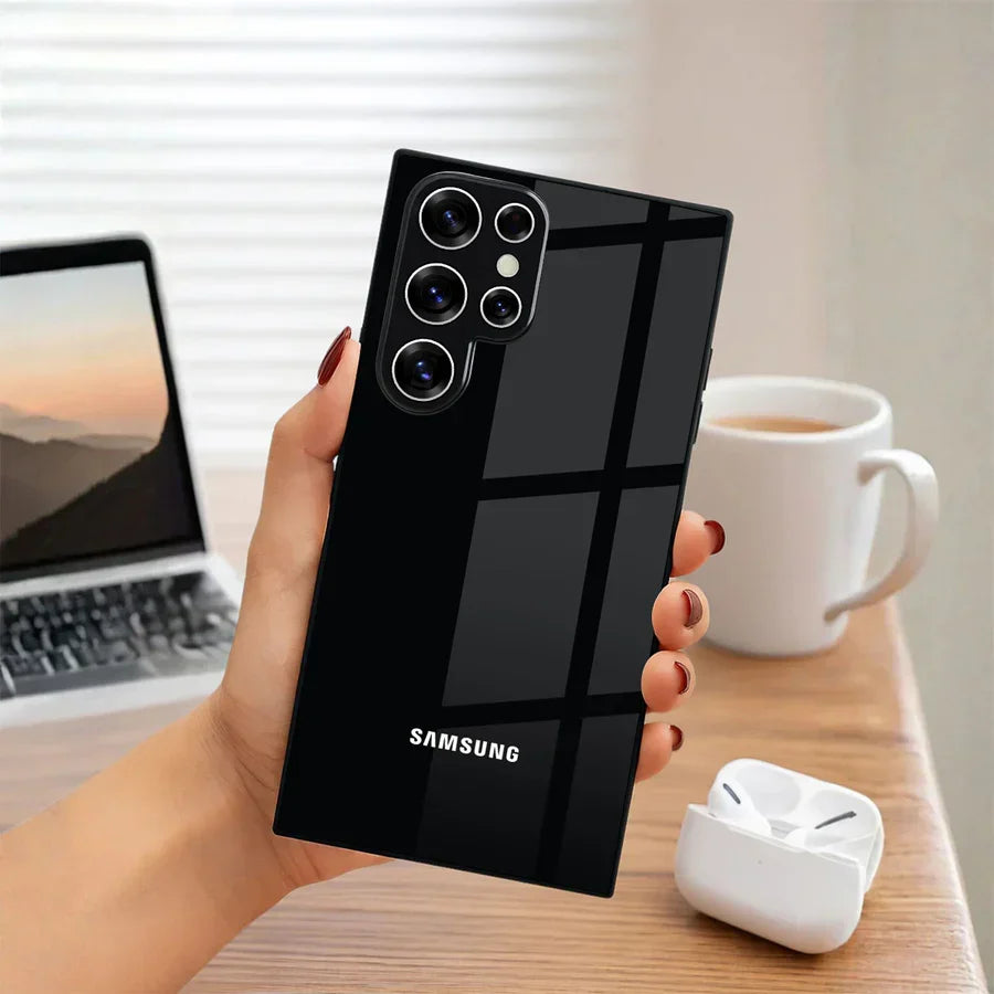 Galaxy S Series - Classic Grid Matte Black Case