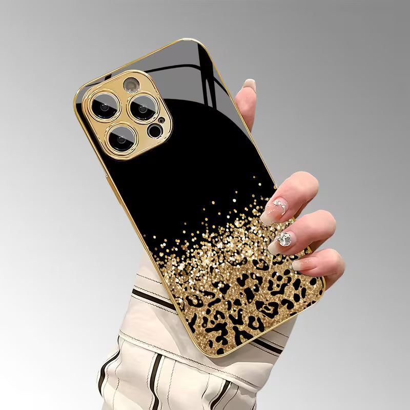 Black Gold Wild Print Case