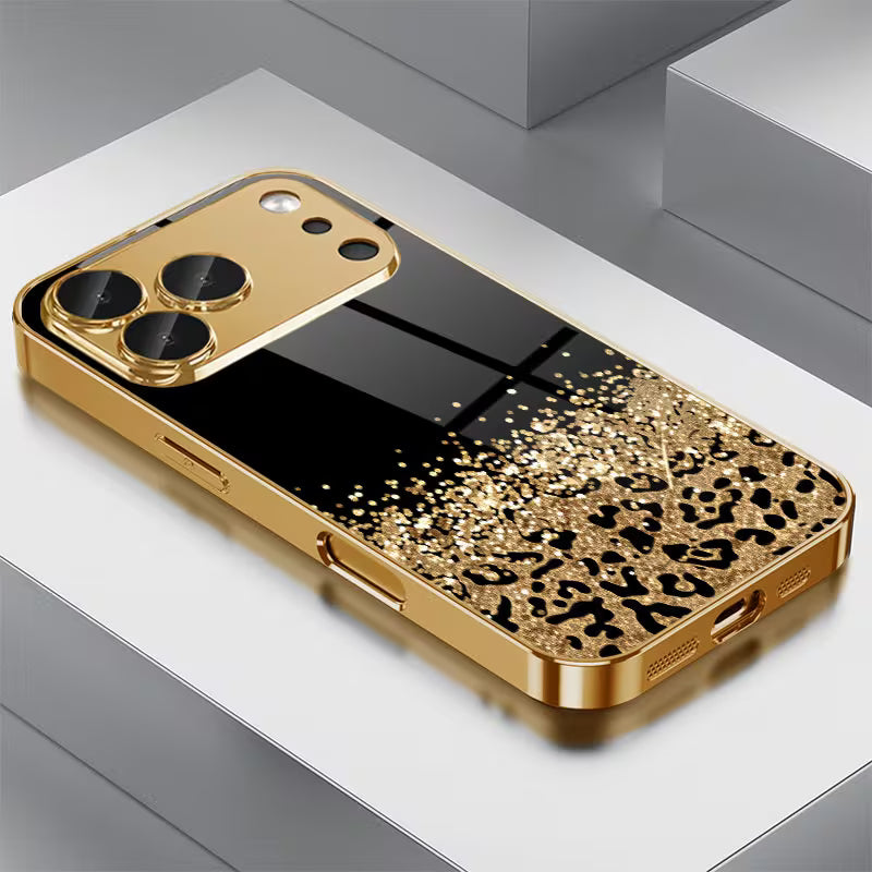 Black Gold Wild Print Case