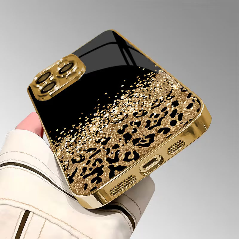 Black Gold Wild Print Case