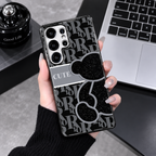 Galaxy Series – CUTE Noir Teddy Glass Phone Case