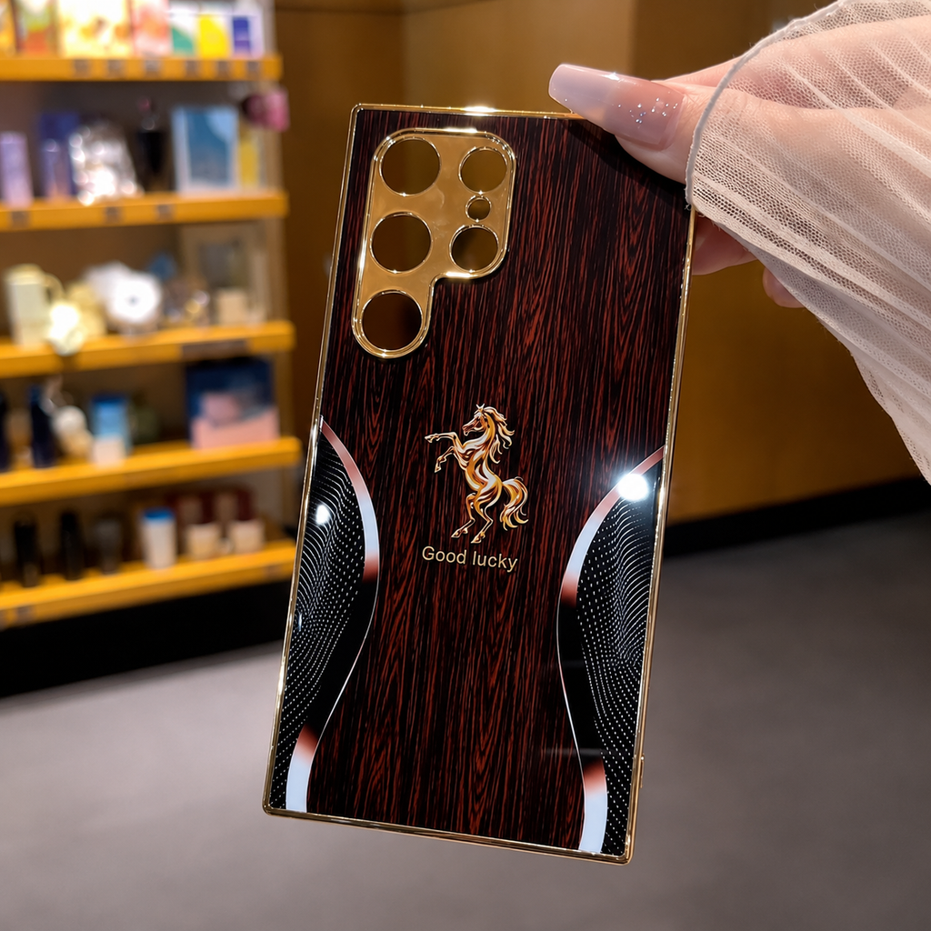 Galaxy - Royal Stallion Wood Glass Case