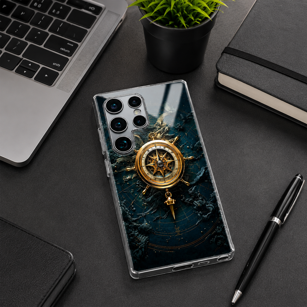 Galaxy - Vintage Nautical Compass Case