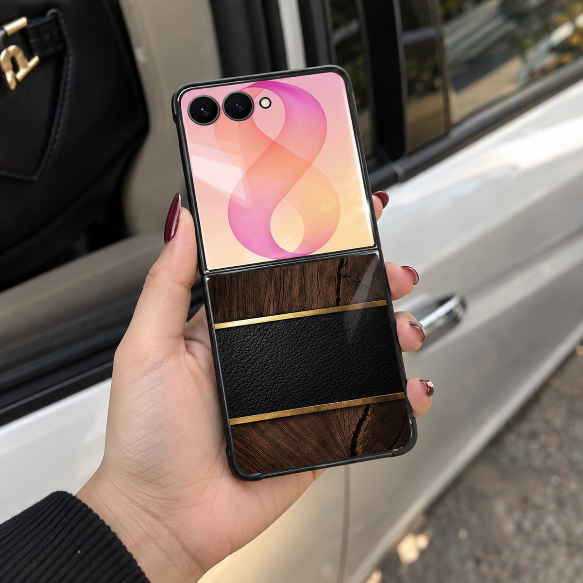 Galaxy Z Flip - Noir Luxe Fusion Case