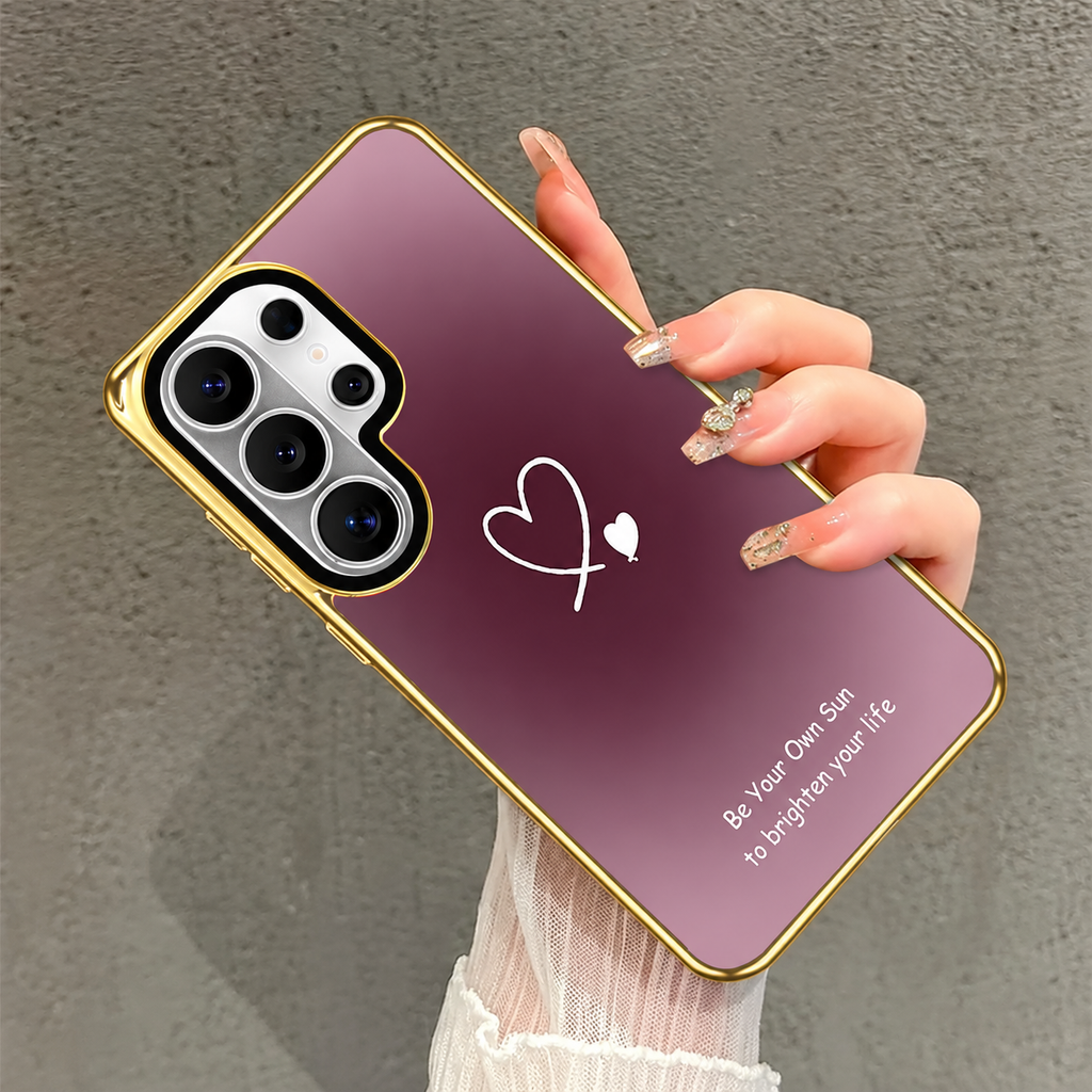 Heart Print Purple Gleam Case