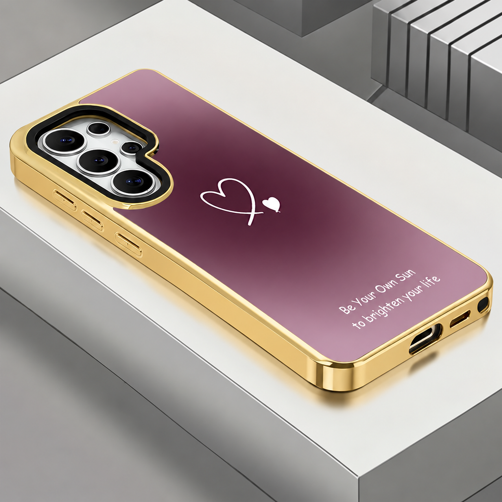 Heart Print Purple Gleam Case