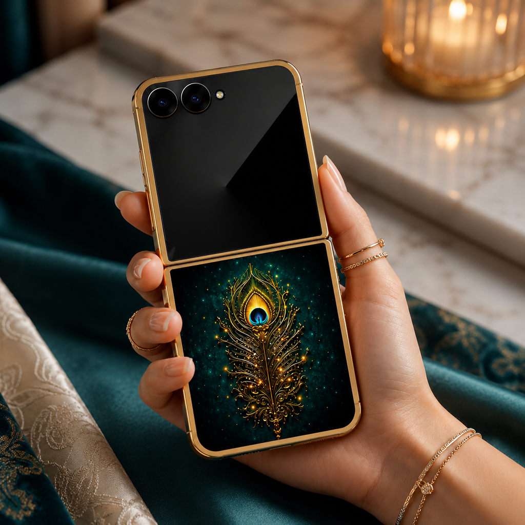 Galaxy Z Flip Series - Luxury Feather Case