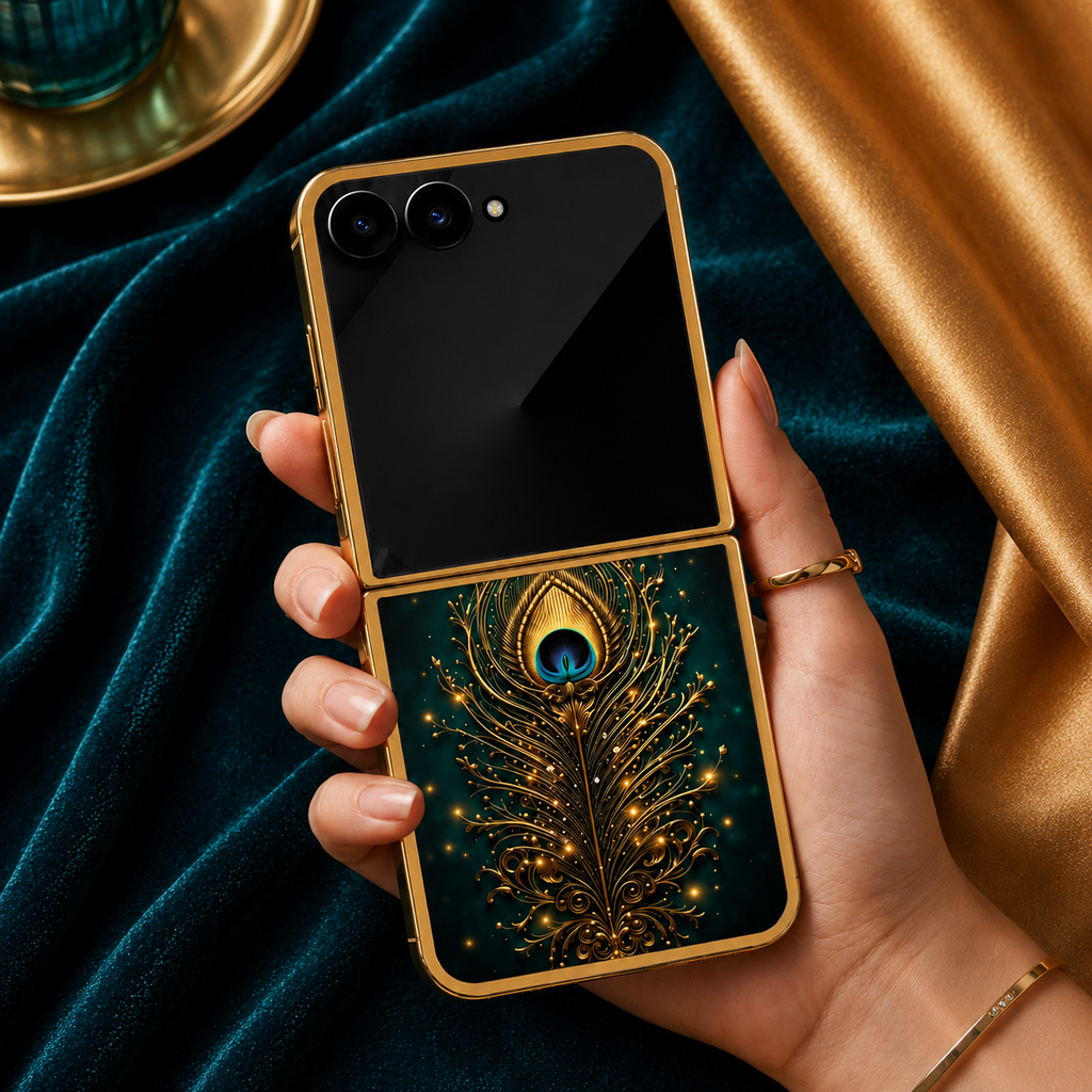 Galaxy Z Flip Series - Luxury Feather Case