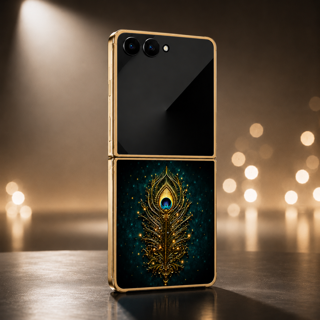 Galaxy Z Flip Series - Luxury Feather Case