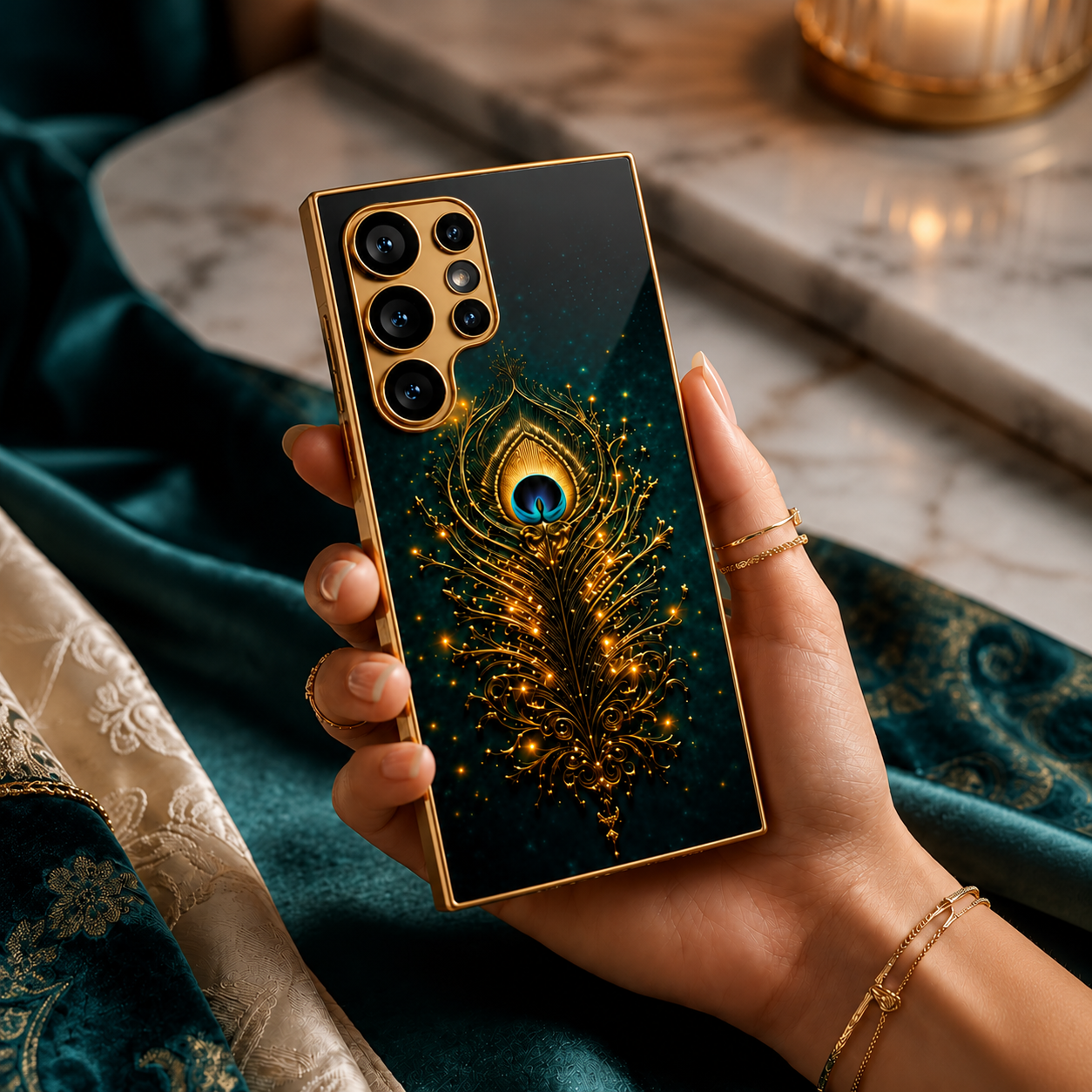 Galaxy S Series - Luxury Feather Case
