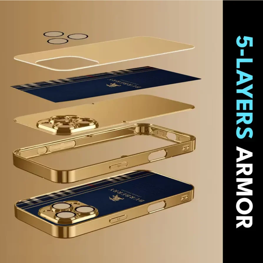 Heritage Check Gold Case