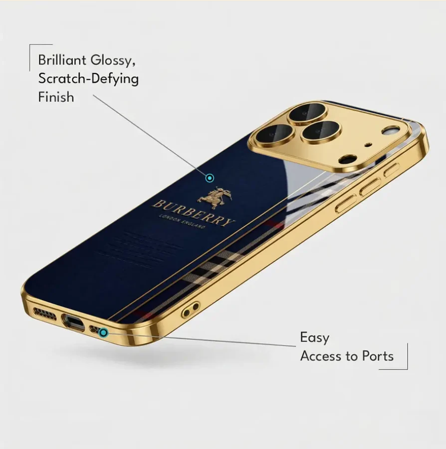 Heritage Check Gold Case