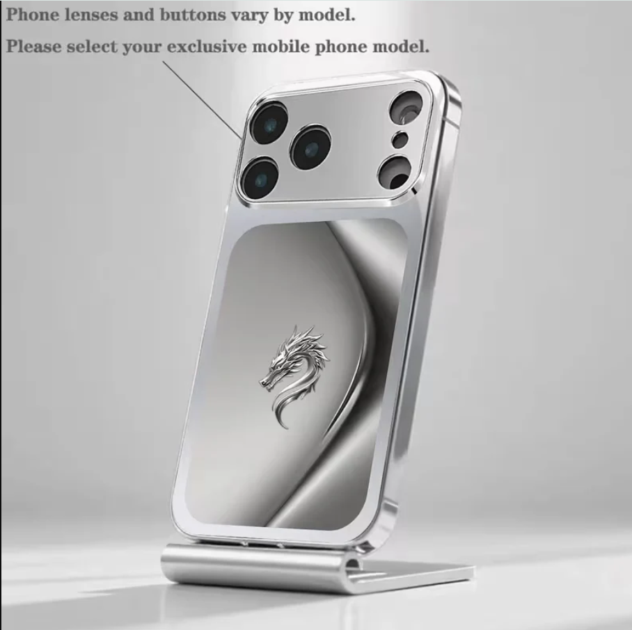 Silver Dragon Electoplating Phone Case