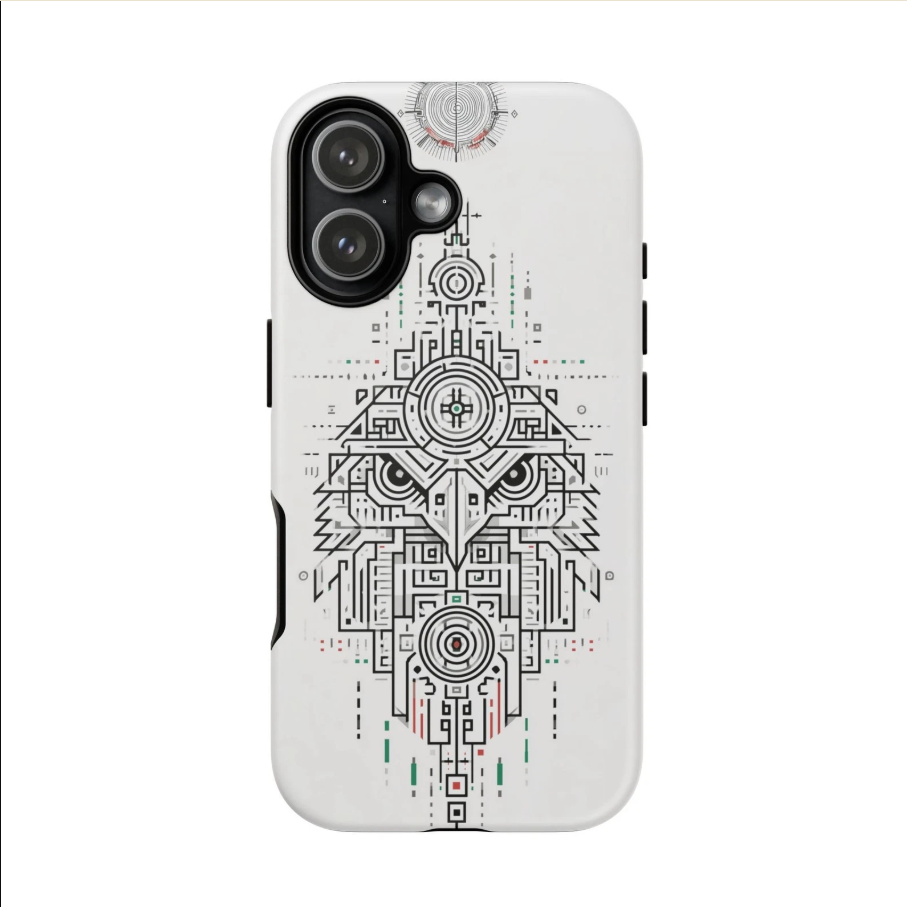 Futuristic Geometric Eagle Phone Case