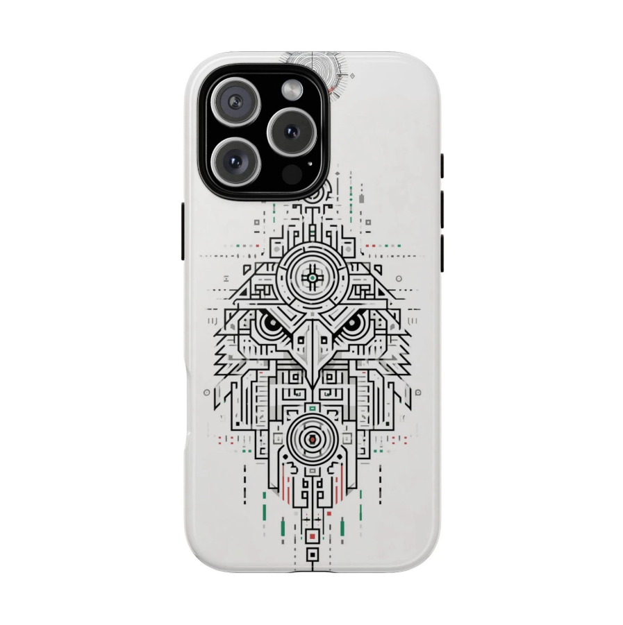 Futuristic Geometric Eagle Phone Case
