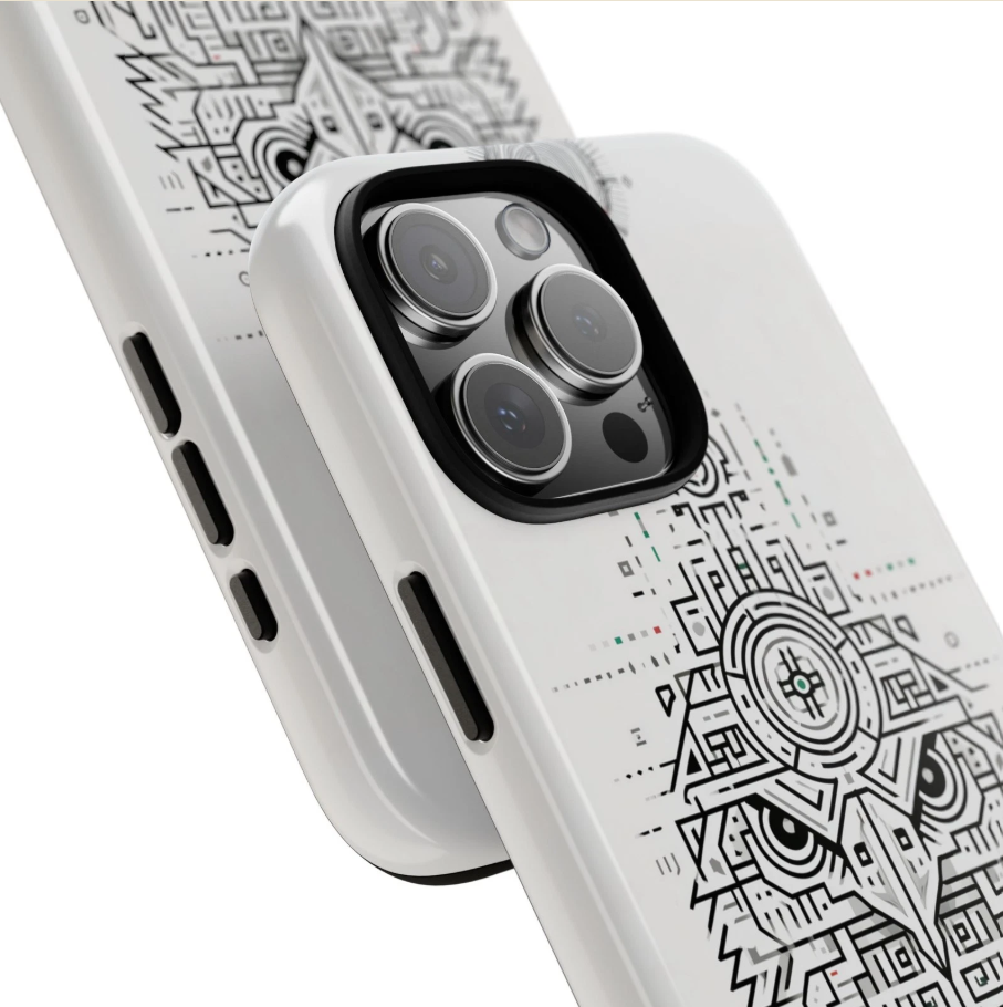 Futuristic Geometric Eagle Phone Case