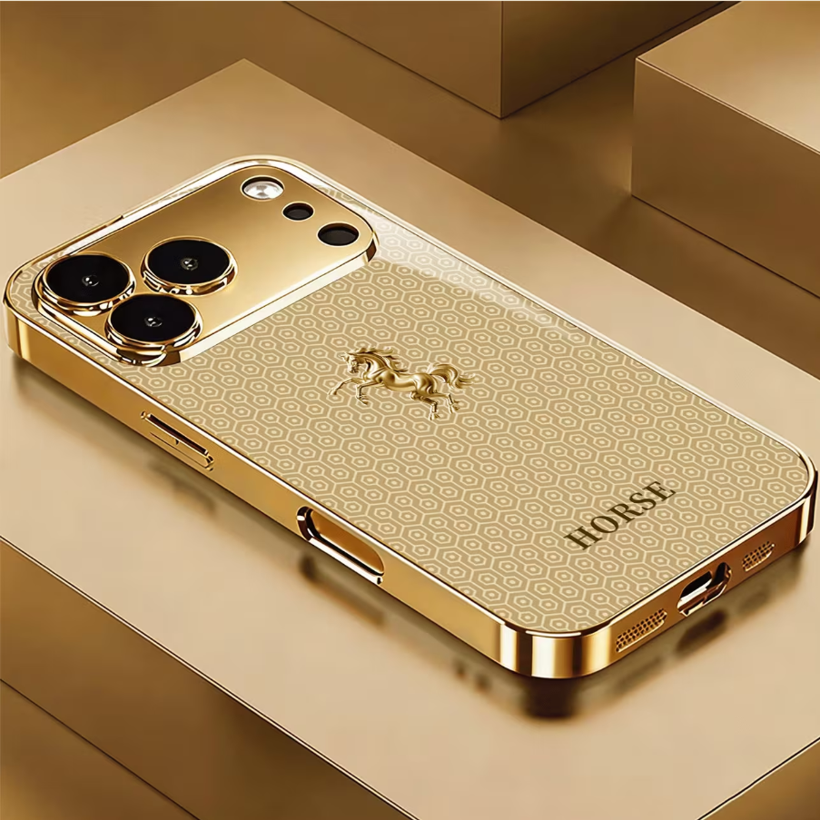Royal Crest Golden Horse Case