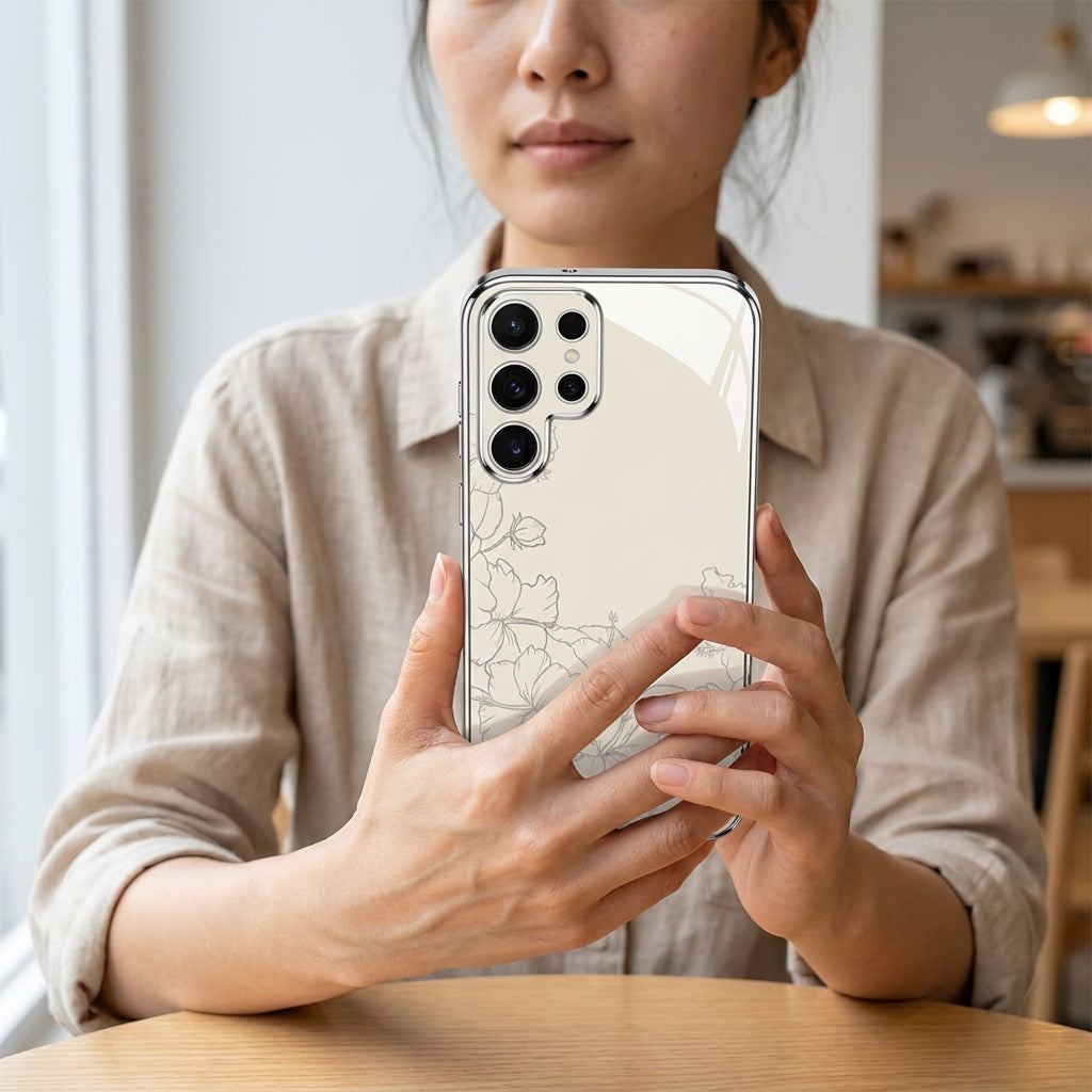 Galaxy - Floral Ivory Luxe Phone Case