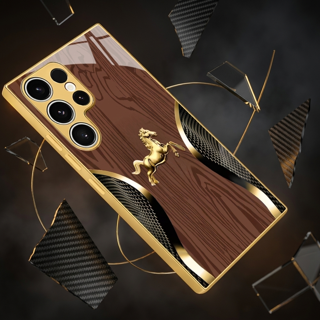 Galaxy - Royal Stallion Wood Glass Case
