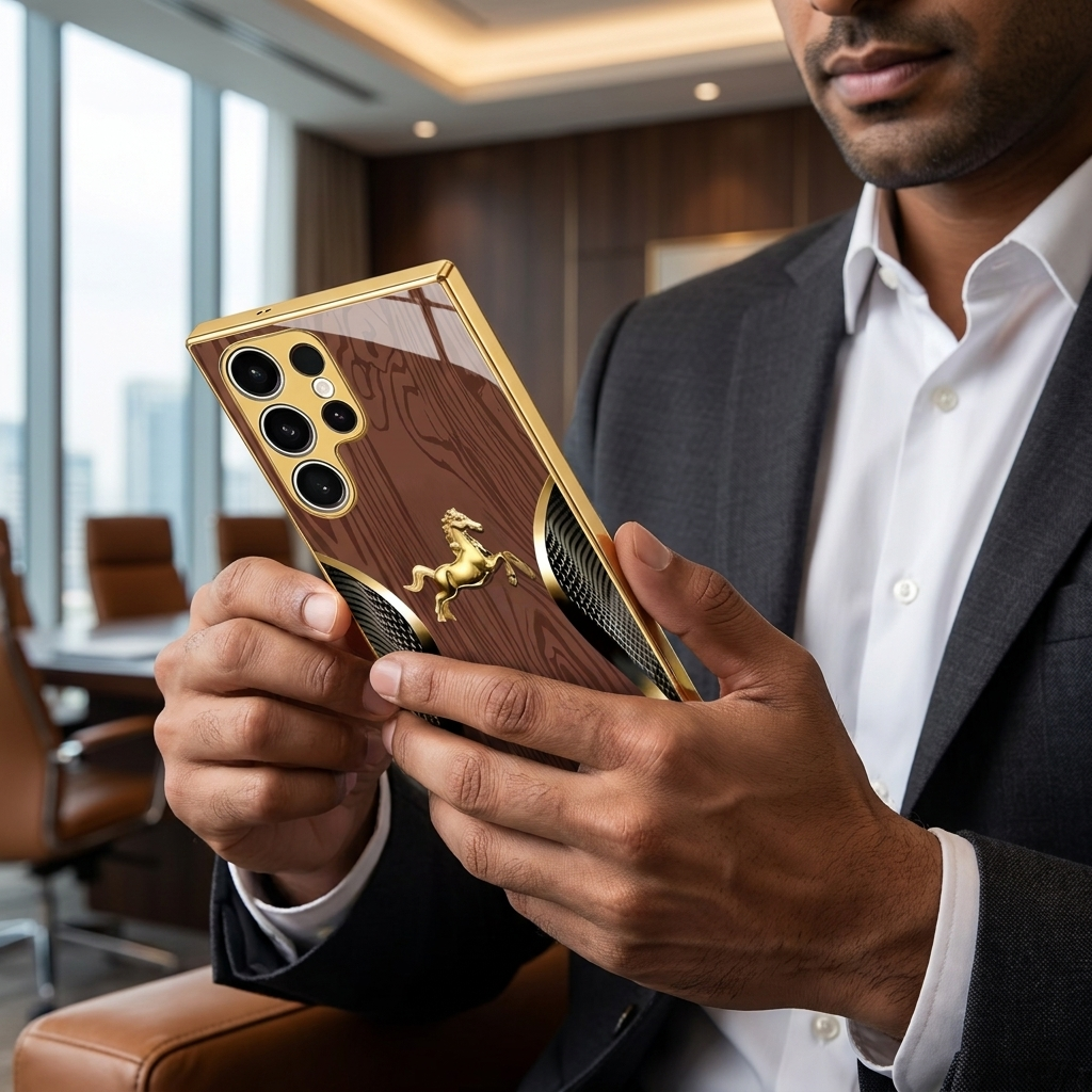 Galaxy - Royal Stallion Wood Glass Case