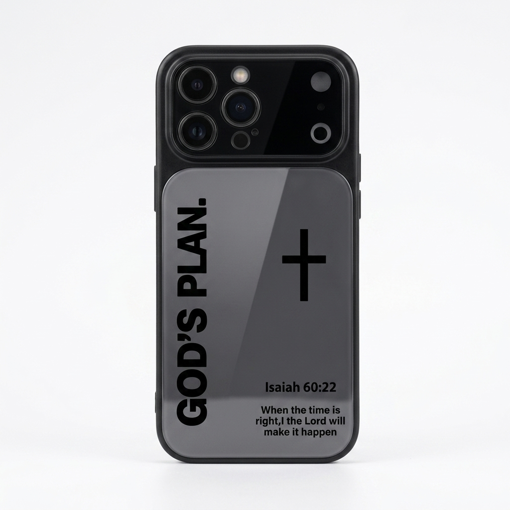 God’s Plan Inspirational Phone Case - Black