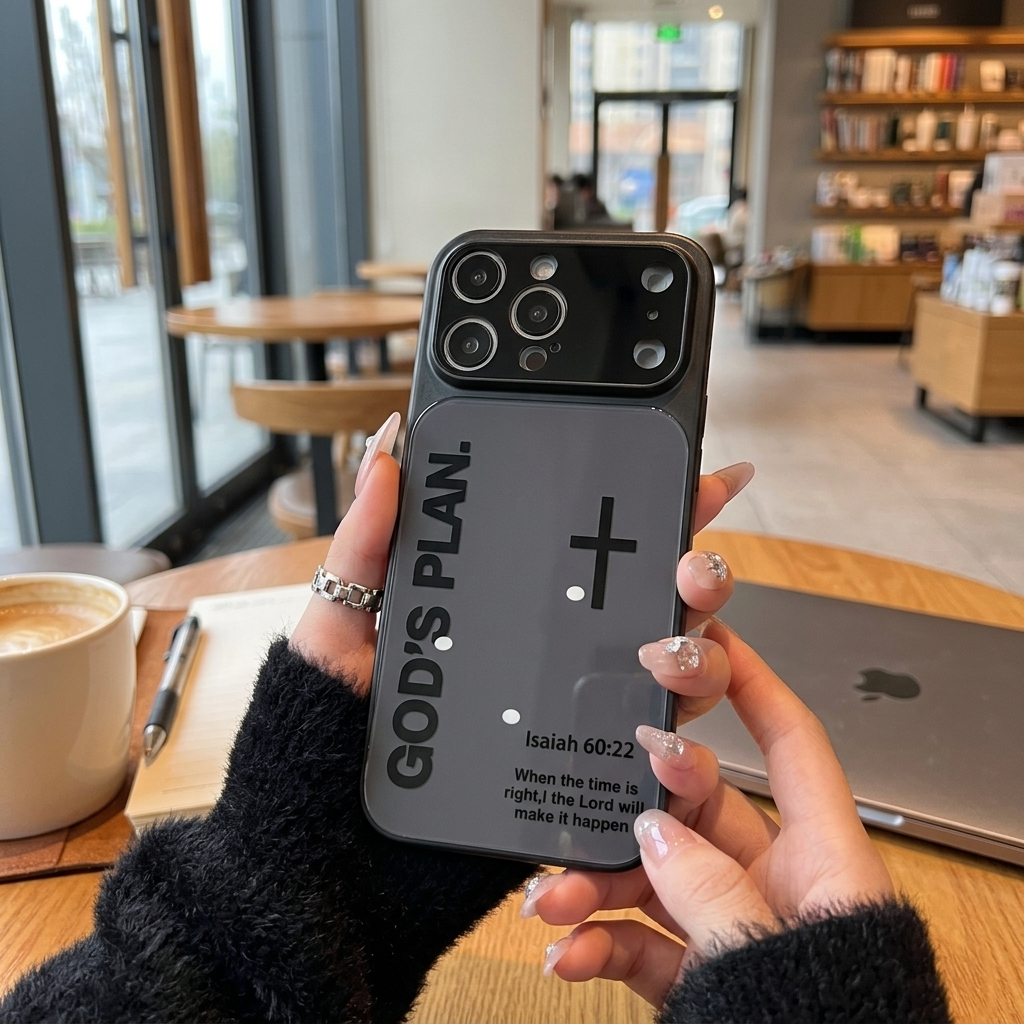 God’s Plan Inspirational Phone Case - Black