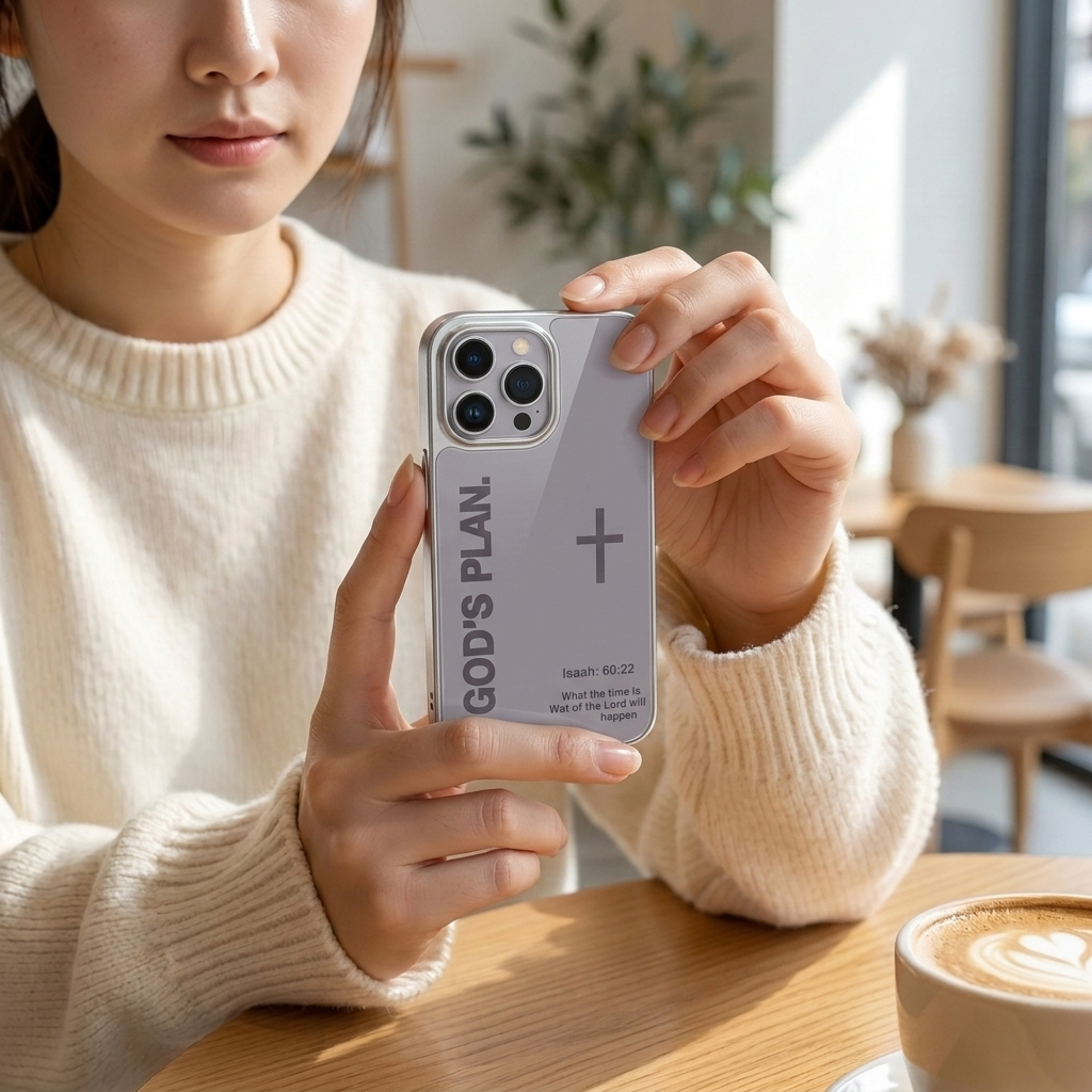 God’s Plan Inspirational Phone Case - Silver