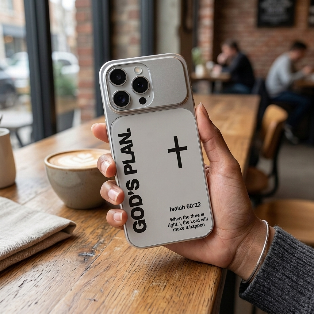 God’s Plan Inspirational Phone Case - Silver