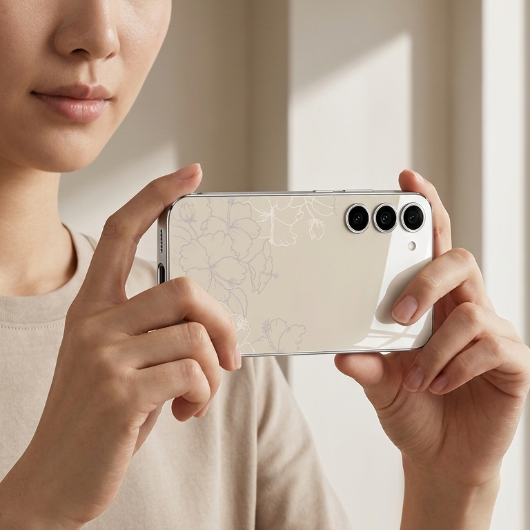 Galaxy - Floral Ivory Luxe Phone Case