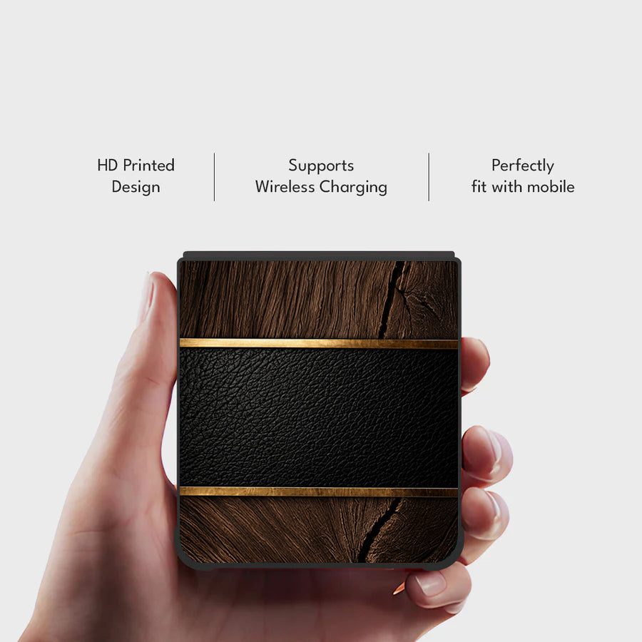 Galaxy Z Flip - Noir Luxe Fusion Case